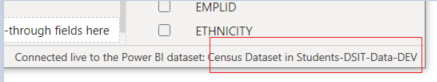 dataset name in get data screen