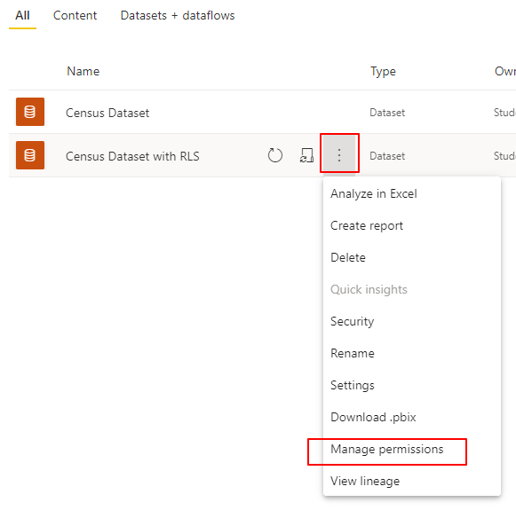 screenshot of manage permissions
