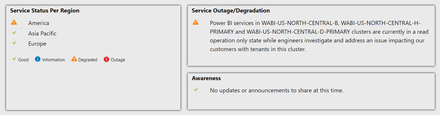 service status