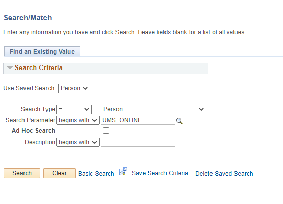 Choose Search at bottom left