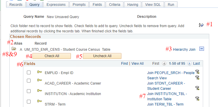 query fields query fields
