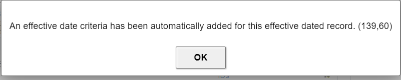 effective date criteria added effective date criteria added