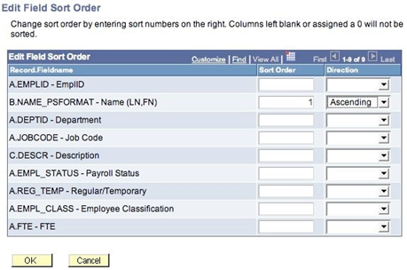 Sort Order Sort Order