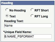 Heading Option Heading Option