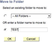 Moving to a Folder Moving to a Folder