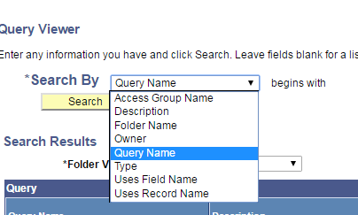 Query Search Drop Down Menu Query Search Drop Down Menu