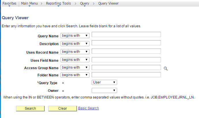 Query Viewer Advanced Search Query Viewer Advanced Search