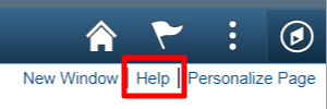 screenshot of help