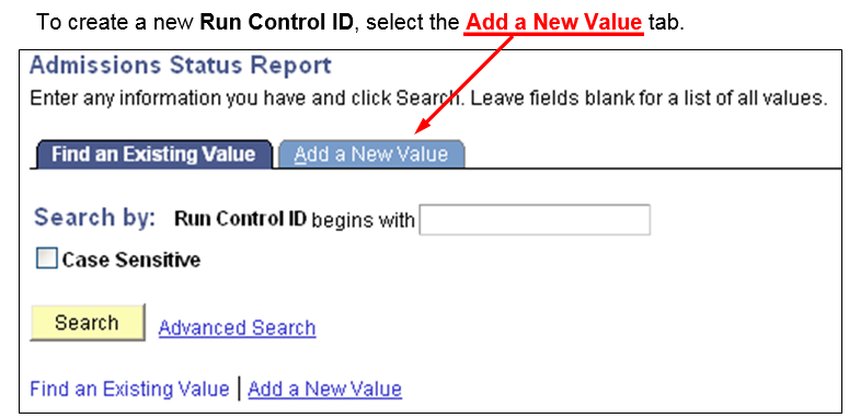 Add A New Value Tab