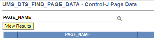 Page Name Search Tool Page Name Search Tool