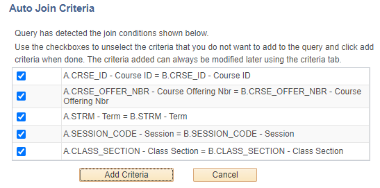 add criteria add criteria