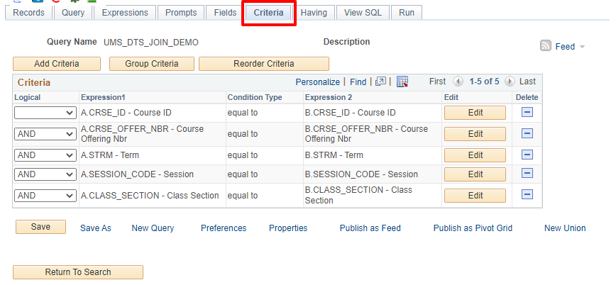 criteria with any record join criteria with any record join