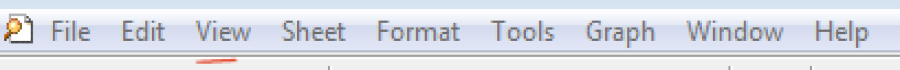 Image of menu bar