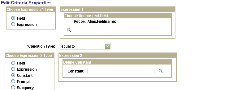 Edit Criteria Properties Dialogue Box Edit Criteria Properties Dialogue Box