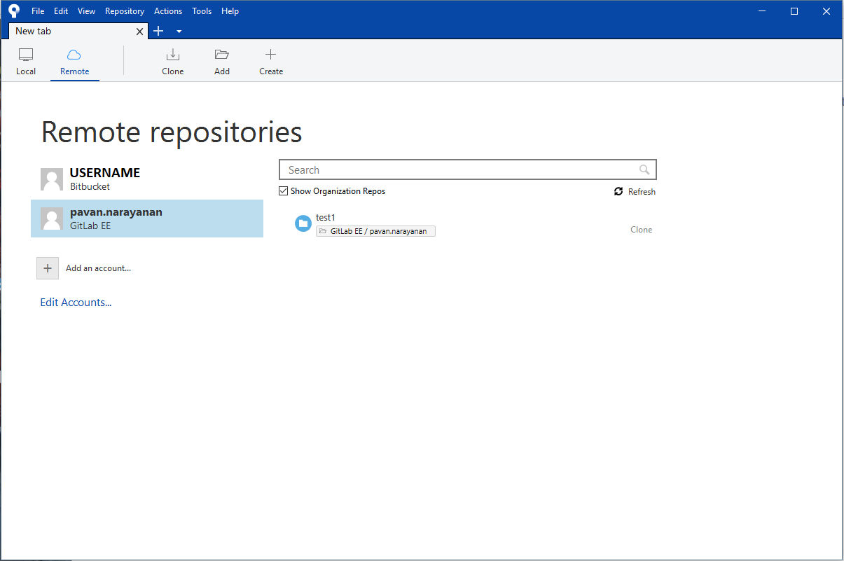 Successful integration screen 