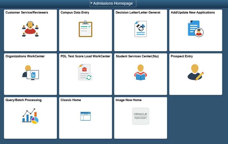 Image of homepage after Image Now was added