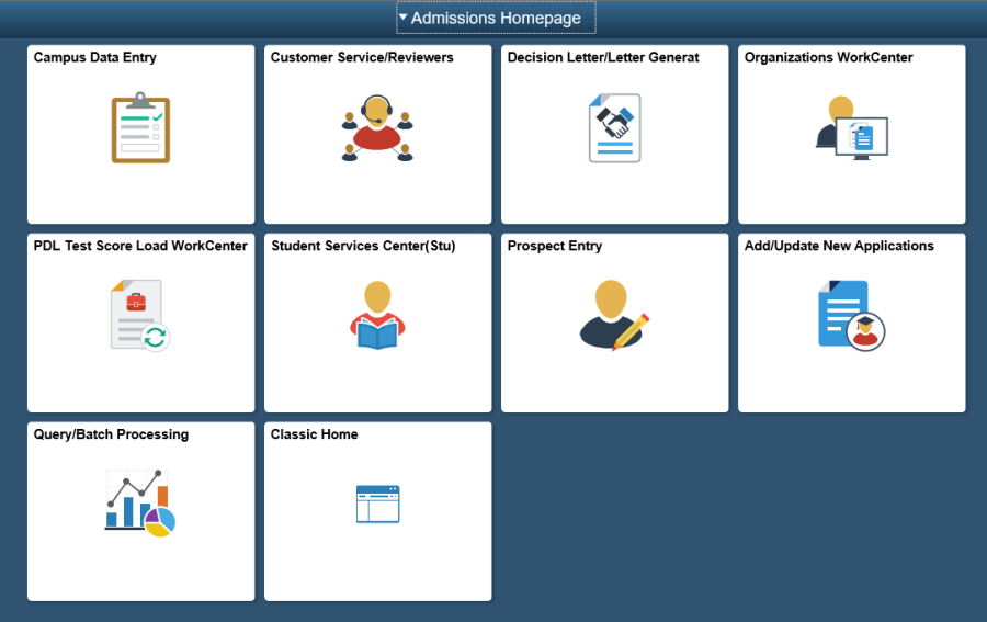 Image of newly arranged tiles on homepage