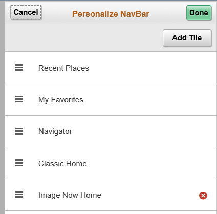 Image NavBar components with red x's 