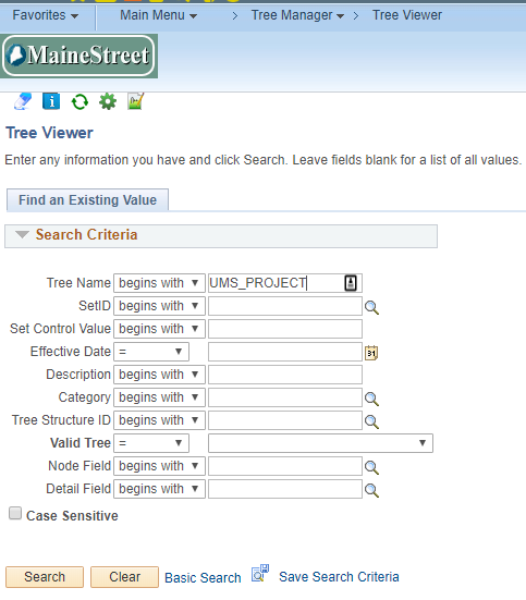 Image of Tree view on MaineStreet