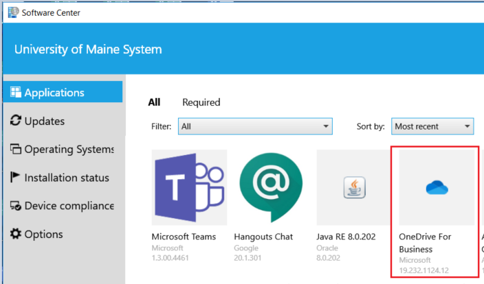 Screenshot for UMS software Center