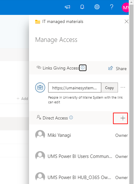 UMS Power BI HUB on Sharepoint User Library