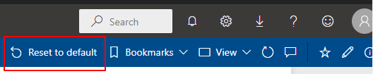 screenshot for reset to default screenshot for reset to default